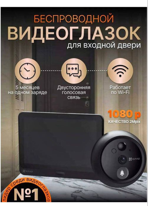 Hikvision Видеоглазок CS-HP4 . Для дома.