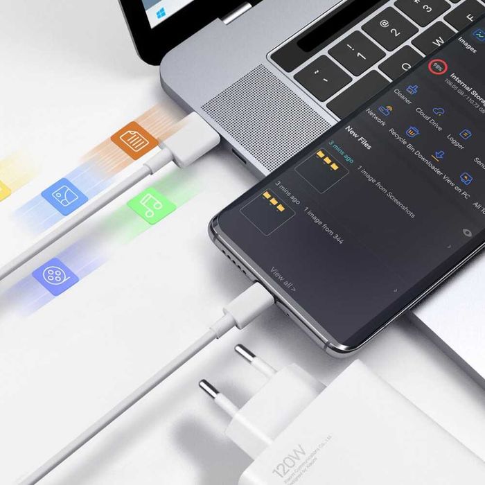 Оригинално Бързо Зарядно, XIAOMI 120W HyperCharge Combo за Xiaomi 17, Poco F8 Ultra, F7 Ultra, Redmi Note 14 Pro+