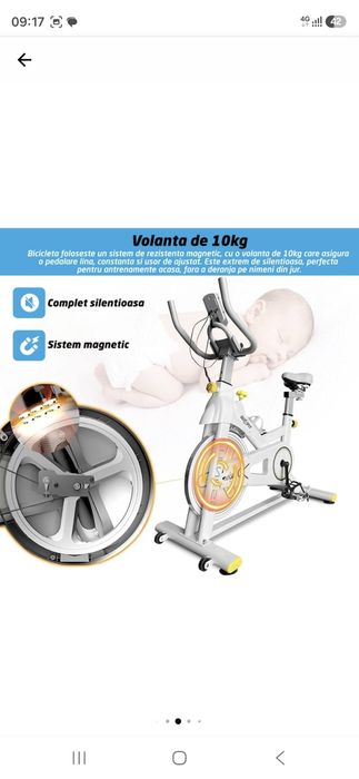Bicicleta spinning ca nouă