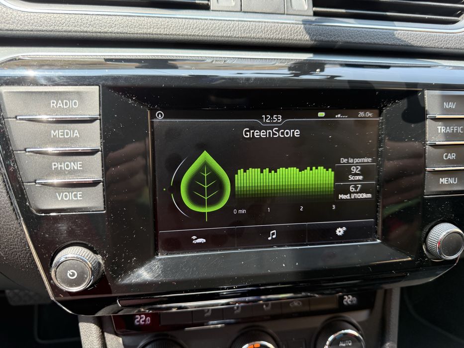 Vand display navigatie Skoda