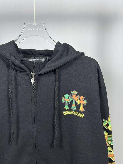 Chrome Hearts Black Camo Zip-Hoodie | Hanorac Chrome Hearts