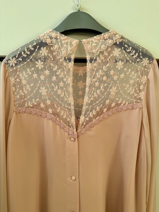 Rochie fluida, cu dantela, marimea 38 EU/ 10 UK