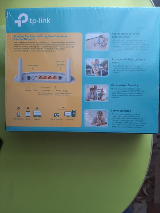 Модем роутер ТР - Link 300 Mbps Wi-Fi