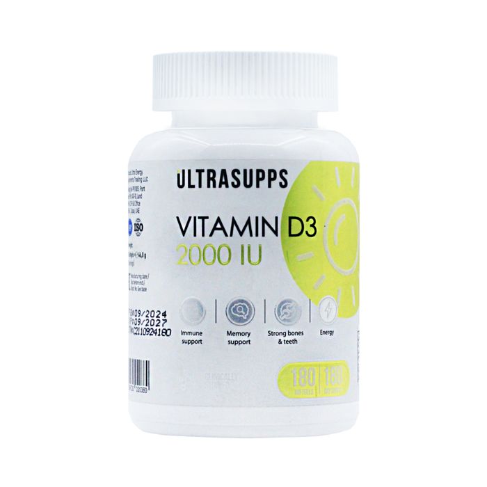 Витамин Д3 Ultrasupps 2000 ед 180 капсул