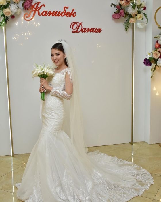 Свадебное платье рыбка