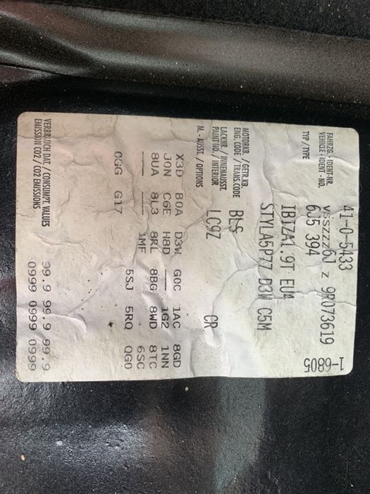 НА ЧАСТИ! Seat Ibiza IV 1.9 TDI BLS 105 кс. Сеат Ибиза Ибиса 4 2010 г.