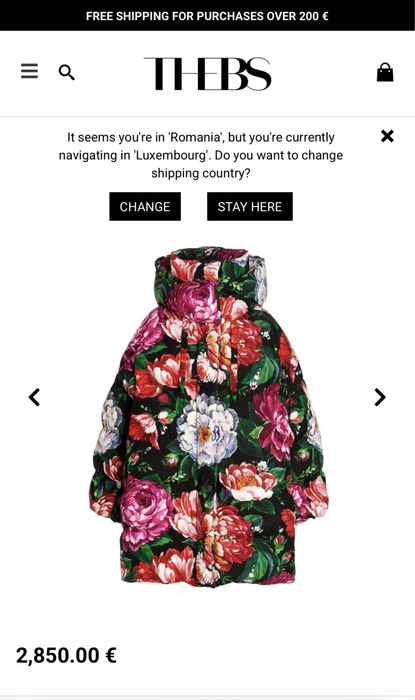 Geaca statement Dolce Gabbana oversized originala