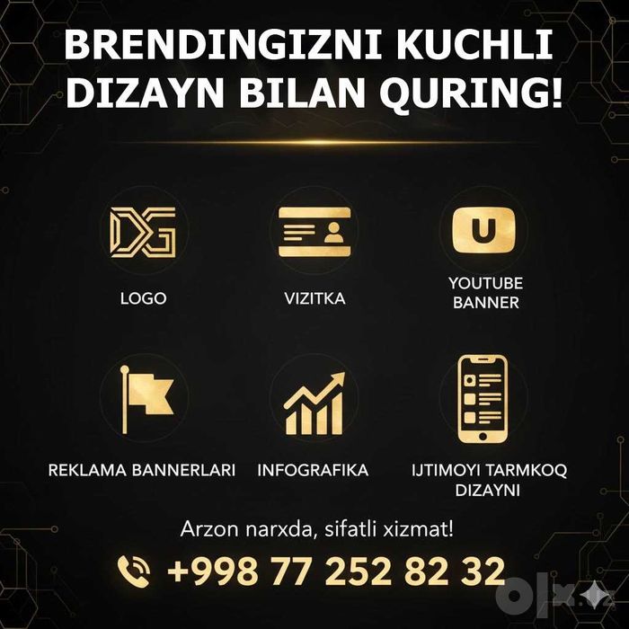 Grafik Dizayner Xizmati Arzon Narxlarda | Услуги графического дизайнер