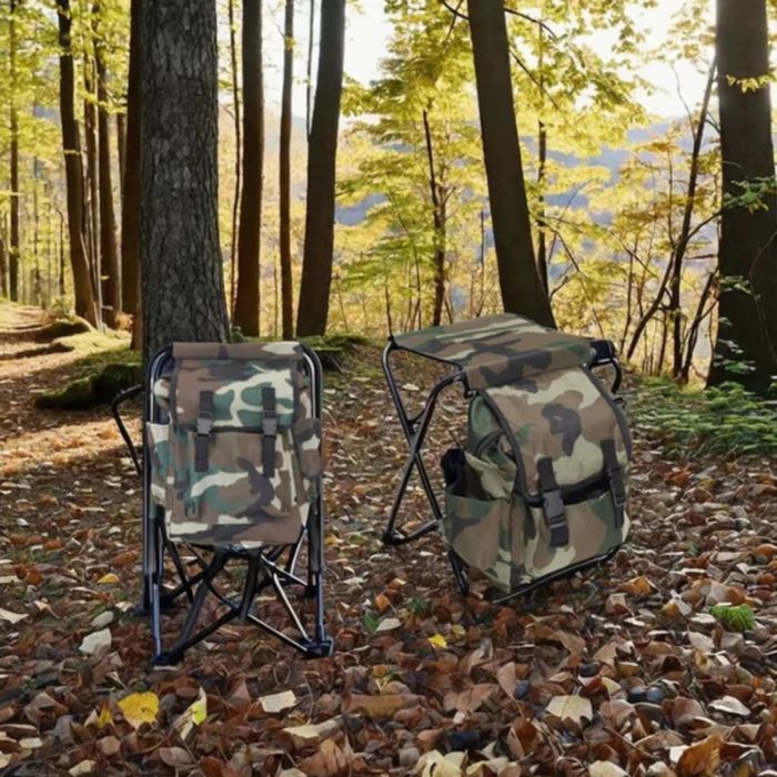 Камуфлажна раница с табуретка 2 в 1