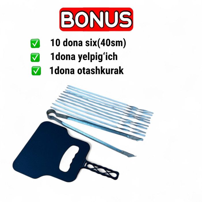 Qora metaldan yeg'iladigan mangal  20×60×8