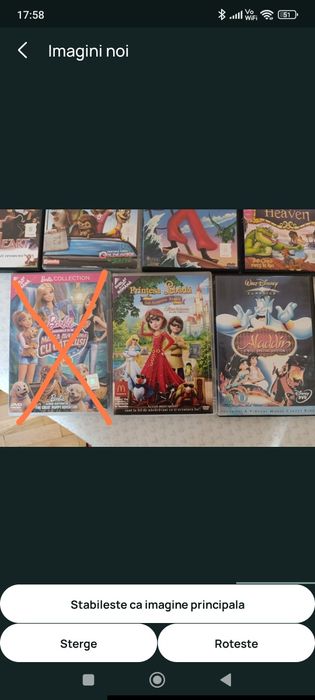 Dvd-uri desene animate dublate in romana  Printesa lebada si altele