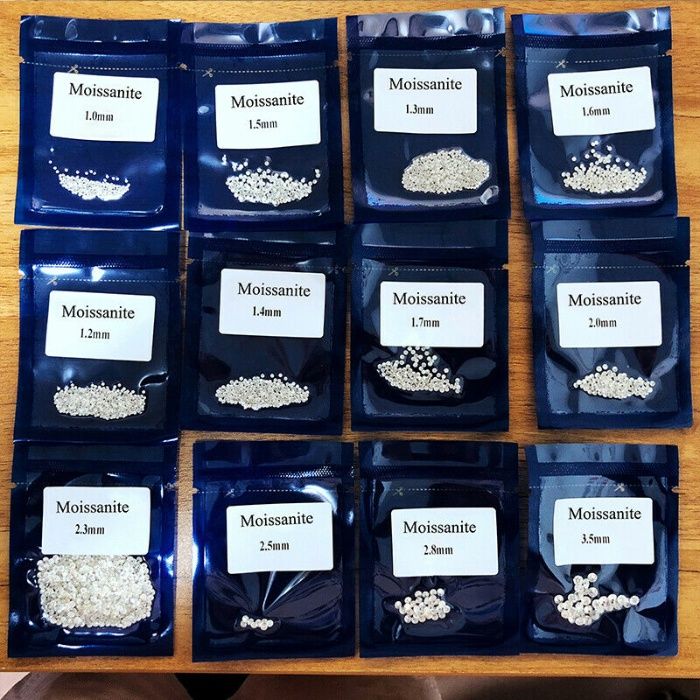 Камъни за годежни пръстени МОЙСАНИТ 1.5-2.00ммБрилянт цвят Д съртефик