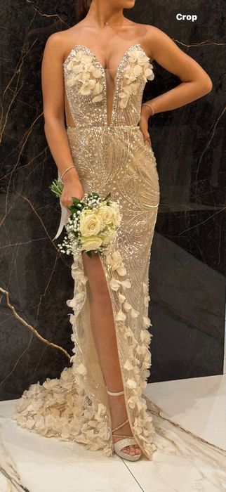 !!ТОП!! Бутикова бална рокля NOVIA+обувки и чанта