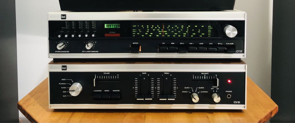 Pachet vintage Dual CT 17 + Dual CV 61 | Sunet analog cald