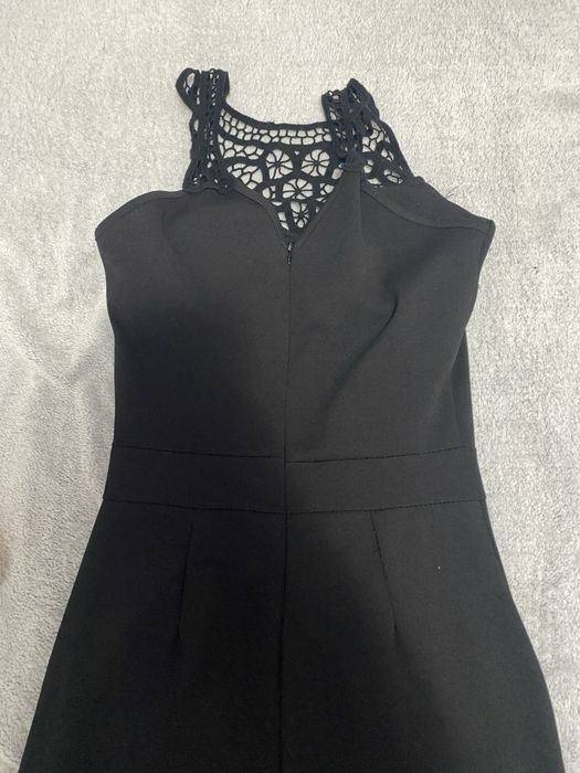 Дамски черен гащеризон