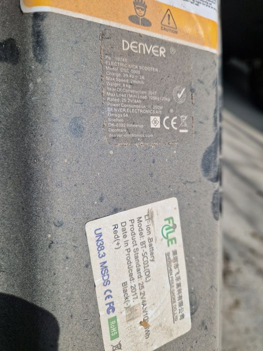 Vand trotinetă electrică Denver DSC 5000 (Defectă)