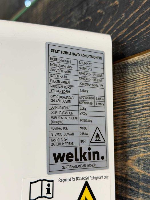 Kandisaner Midea Welkin Sheikh 9 invertor originl mahsulot garantiya
