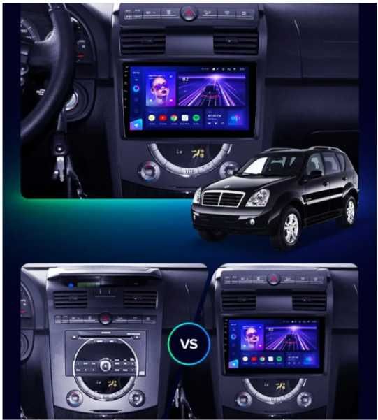 9-инчова мултимедия за SsangYong Rexton (2006–2012) + подарък камера