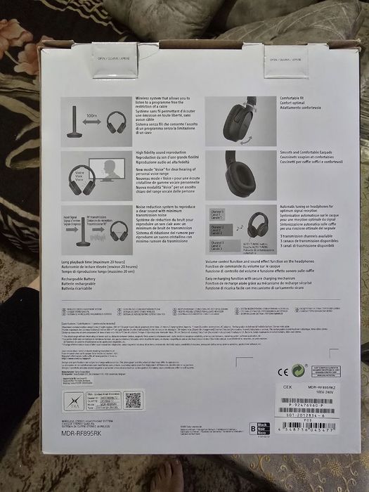 SONY MDR-RF895RK – ORIGINAL, YANGI Wireless quloqchin