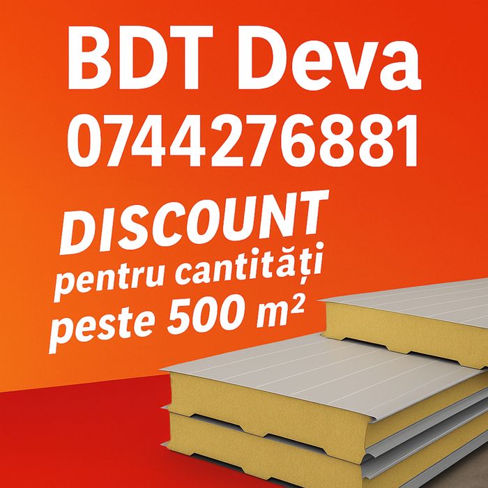 STOC !!! Panouri Sandwich Perete 40 mm Livrare Rapida (termoizolante)