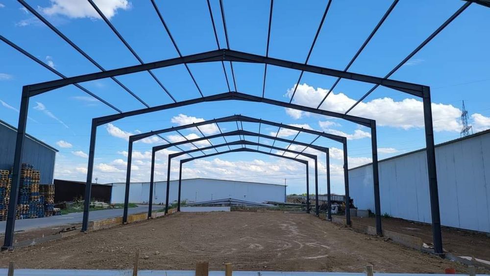 Vand si confectionez hale metalice structuri din metal