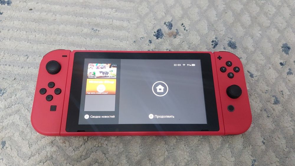 Продам Nintendo Switch 2-ая ревизия Mario edition