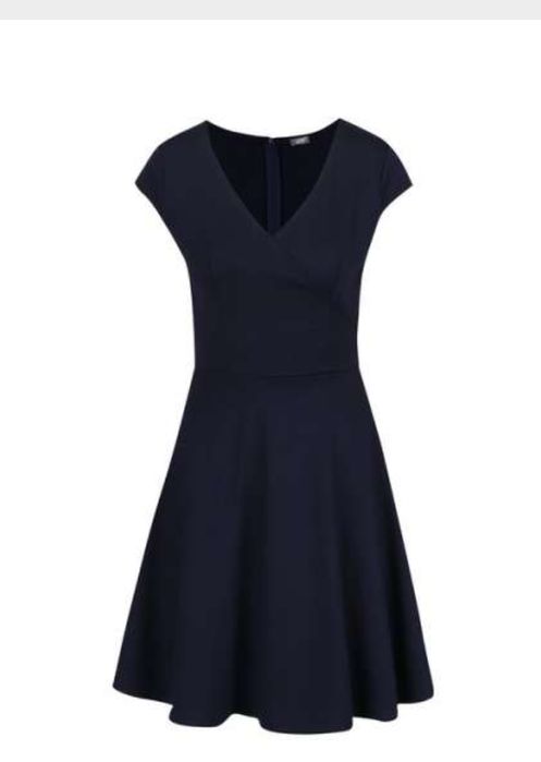 Rochie Zoot Bleumarin Clos, Xs, decolteu in V petrecut