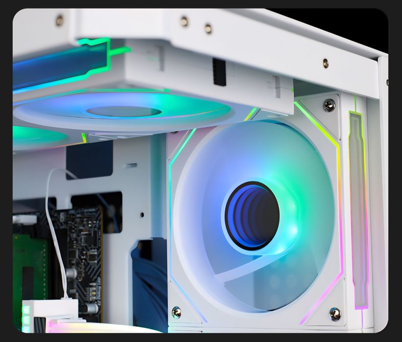 Комплект 3 reverse вентилатора JUMPEAK MX120 – ARGB 120mm безжични