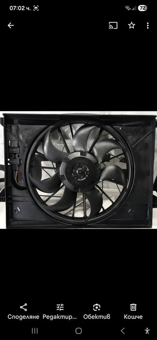 Охлаждаща перка ,вентилатор мерцедес W211 2.2 CDI   2004г