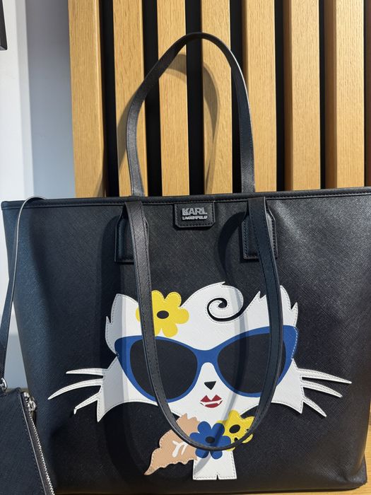 Оригинална Karl Lagerfeld Choupette чанта + портмоне