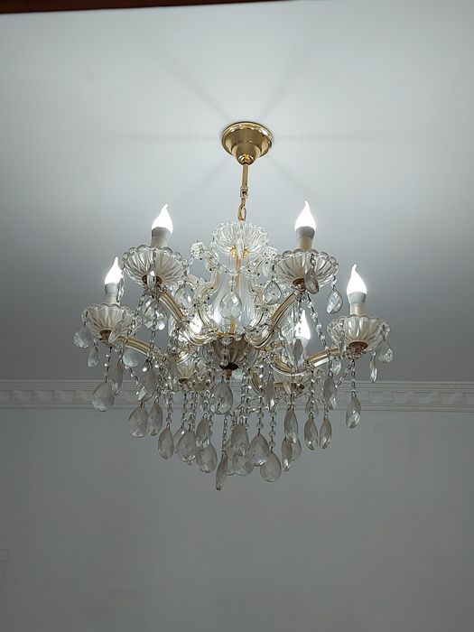 Люстра Чешская, хрустальная.