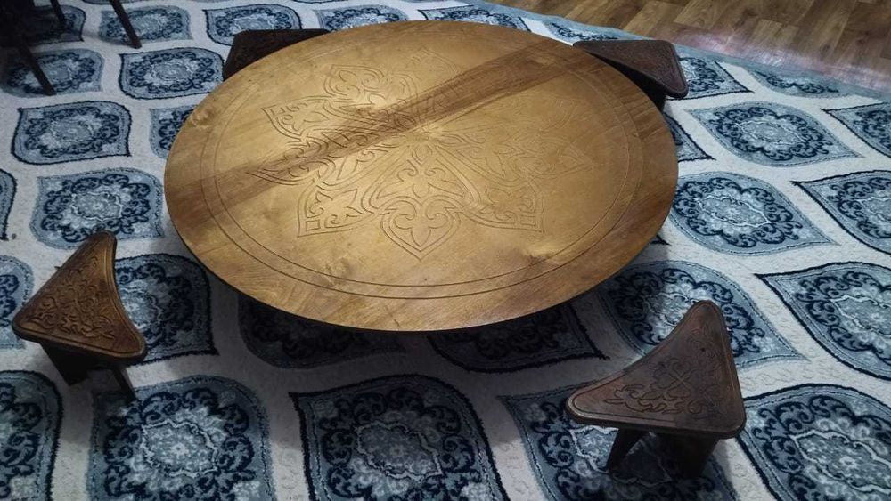 Жер стол қазақша оюланған