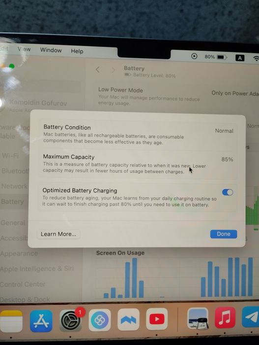 MacBook Air M2 256 85%