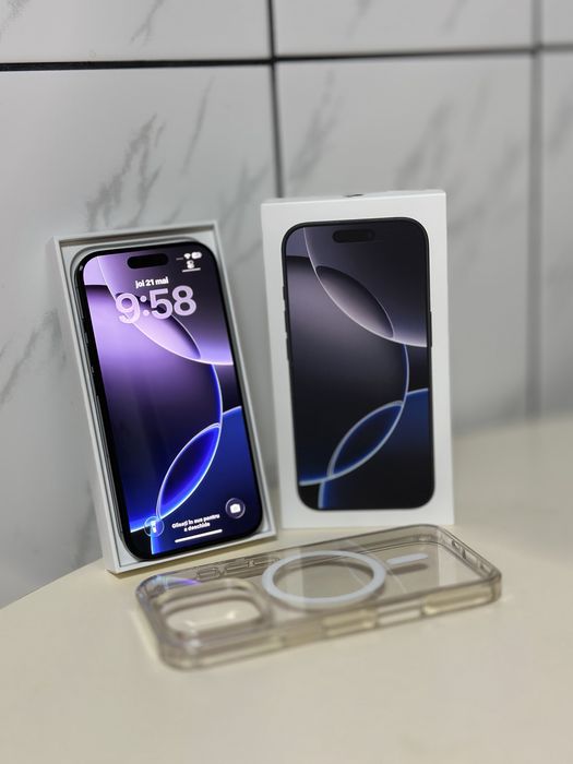 iPhone 16 Pro 128 GB Ca Nou Garantie Activa Titanium Black