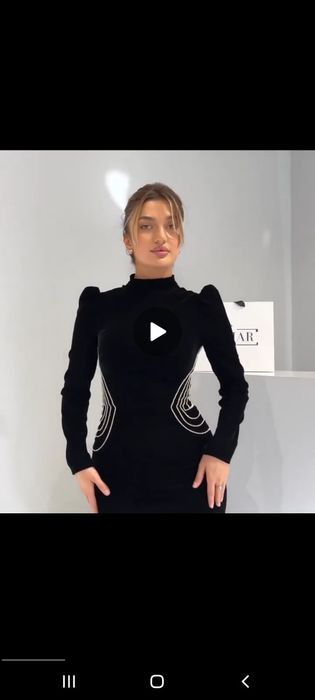 Шикарное черное платье