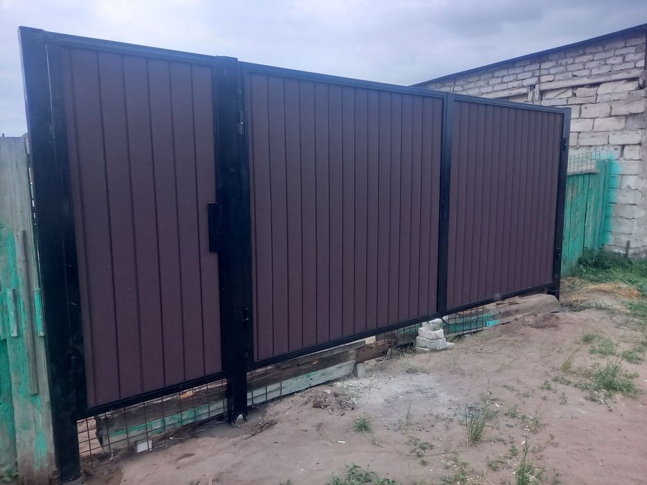 Заборы ворота проф лист  сайдинг качественные