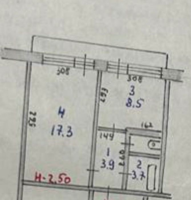Однокомнатная квартира Аксу