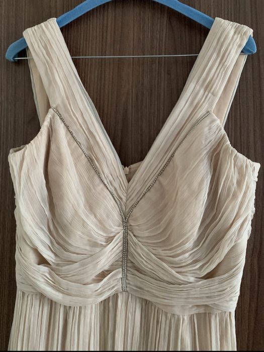 Rochie ginette matase naturala plisata