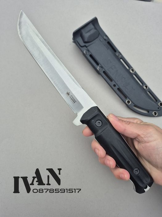 Руски тактически нож Kizlyar Supreme Senpai (черен и зелен)Кизляр