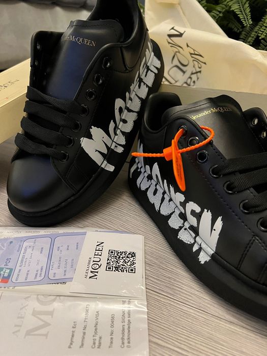 Adidasi Alexander McQueen Graffiti Black