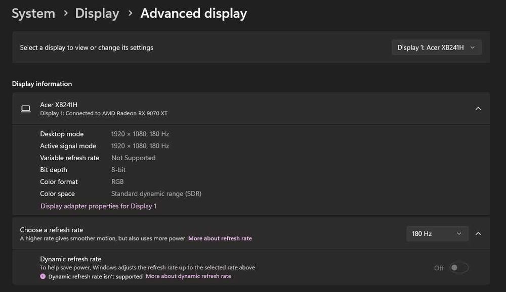 Vand monitor Gaming Acer Predator XB241H - 24inchi, FullHD 180Hz