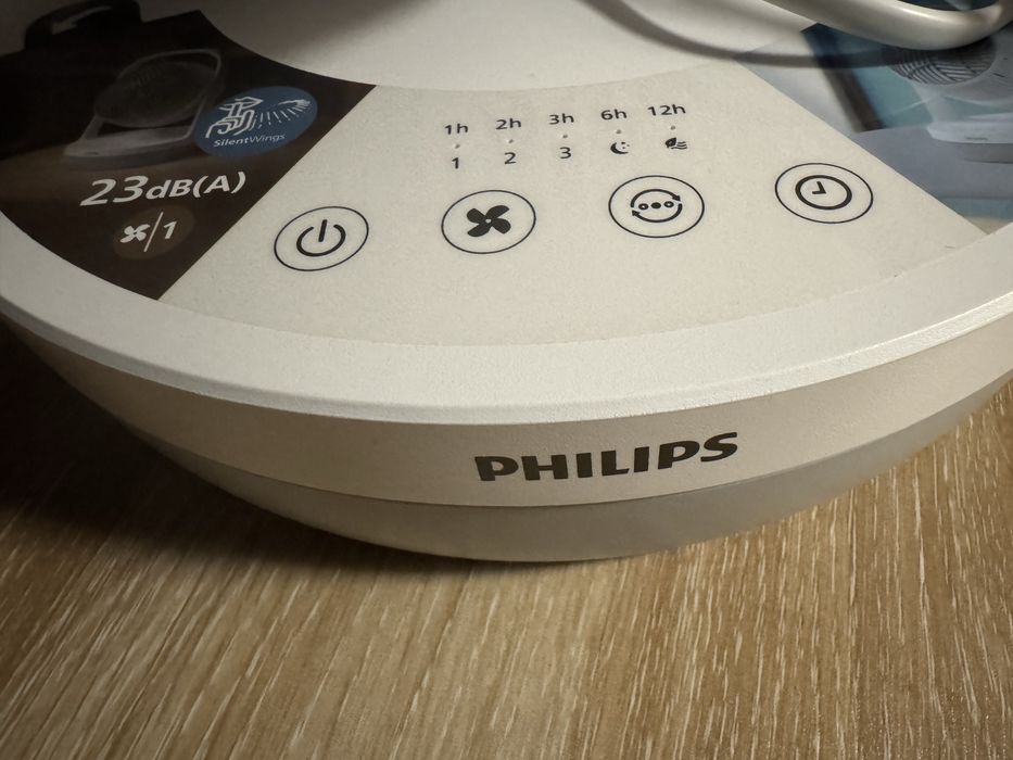 Ventilator de masa Philips CX2050/00, 24 W, 3 viteze, Rabatabil, 738 mc/h (Alb)