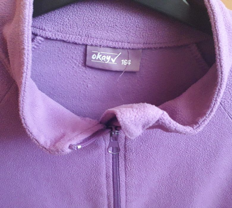 Hanorac cu fermoar din fleece