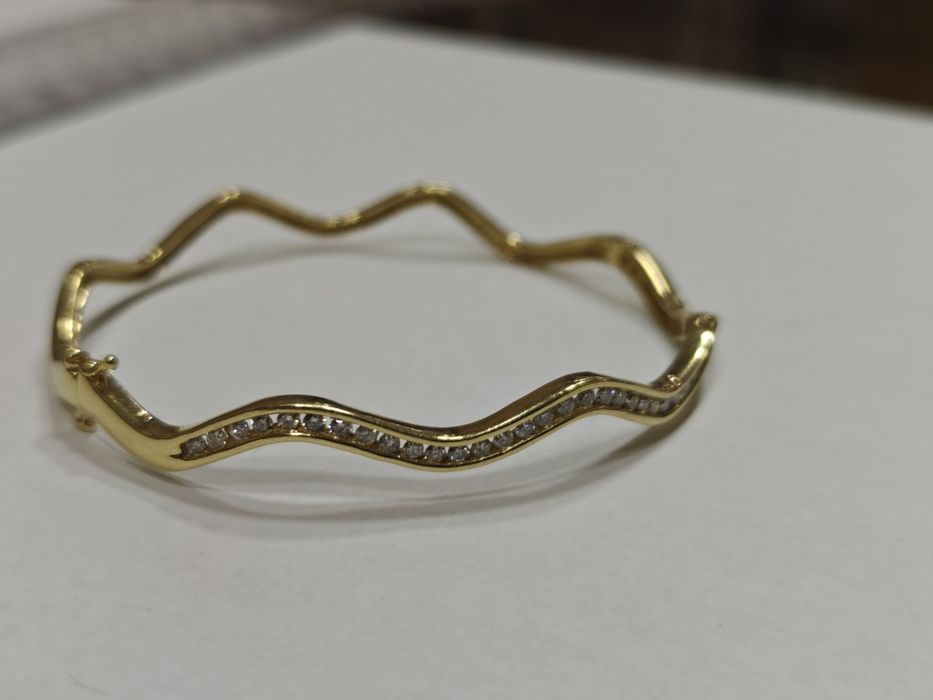 Brățară aur 14k 10.94gr diamante naturale(r)