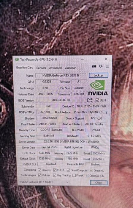 GeForce RTX 5070 TI