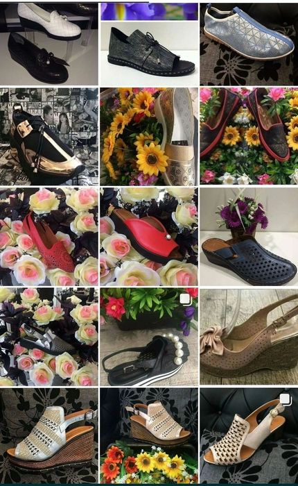 Обувь женская кожаная