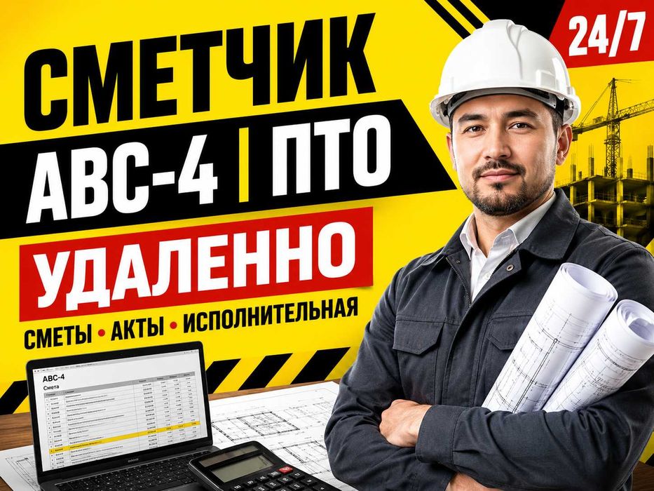 Сметчик, инженер ПТО, сметы и исполнительная документация