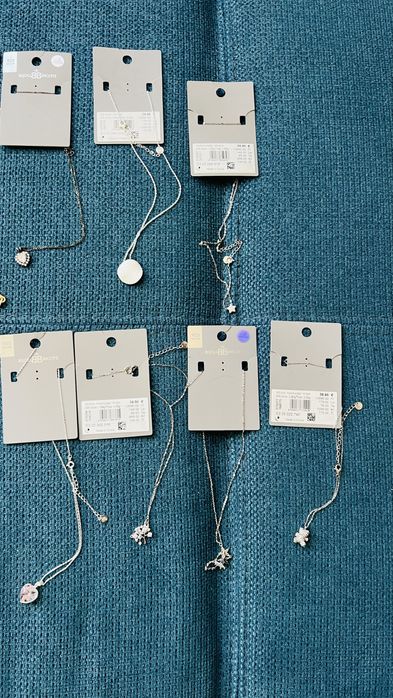 Сребърни колиета ! Нови! 925 проба сребро.50%намалени от реалната цена