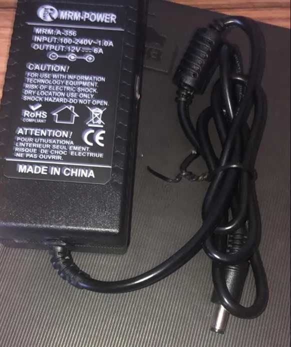 зарядка источник питания адаптер 12 вольт 6 ампер 12V 6A и другие есть