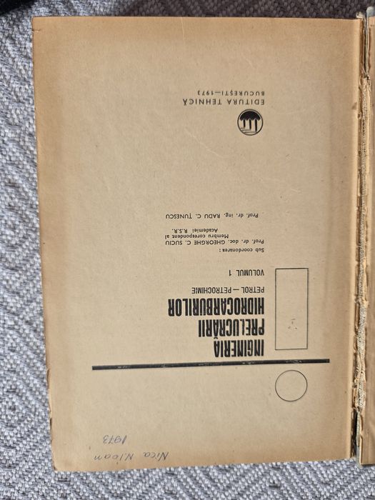 4 volume ingineria prelucrarii hidrocarburilor G. Suciu si R. Tunescu